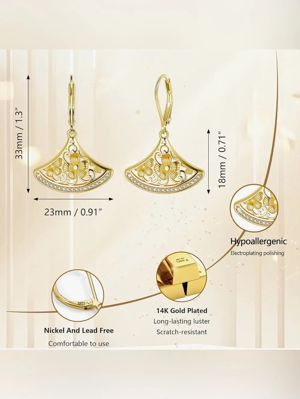 N/A elegant gold